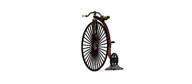 bicicletta Vintage gratuito bicicletta Vintage passatempo 3d print model - Mito3D