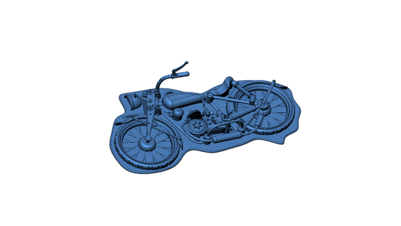 bicicleta pronto impressão moto 3d print model - Mito3D