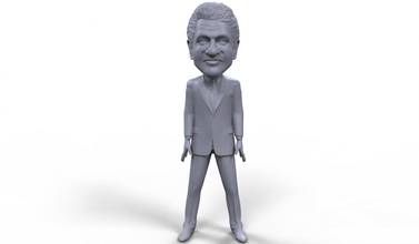 bill clinton stylized high quality 3d printable miniature bill-clinton president usa human people sculpture board-game statue toy tabletop politician political 3d print model - Mito3D