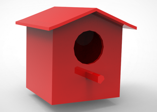 bird house 3d print model in sculpture 3dexport house- 3d print model - Mito3D