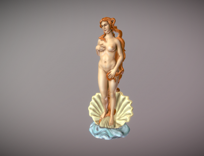 nascita Venere statua 3d Stampa donna dea amore greco 3d print model - Mito3D