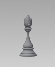 obispo 3d impresión modelo in tablero juegos 3dexport pieza ajedrez 3d print model - Mito3D