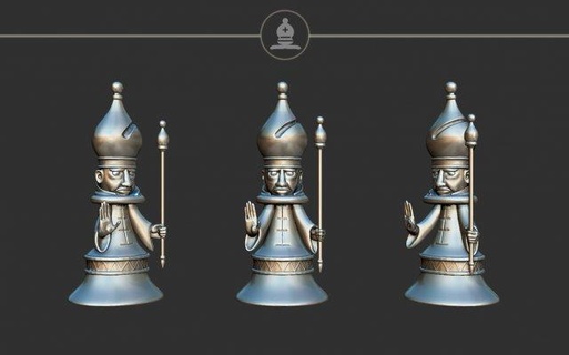 bishop alice madness returns chess set 3d print model board games piece pieces accessories figures sculpture game 3d print model - Mito3D