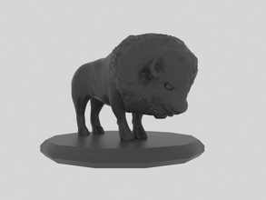 bison 3d print model in animals 3dexport animal zoo zeezoo wild wildlife 3dprinter 3dprinted 3dprint 3d print model - Mito3D