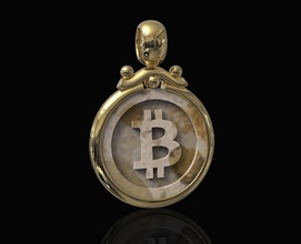bitcoin pendente 3d stampa modello in ciondoli 3dexport stampabile oro argento platino sterlina donne uomini sollievo moneta i soldi classico gioielleria 3d print model - Mito3D