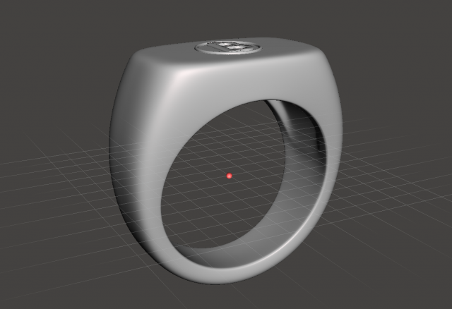 bitcoin anillo gratis anillos bitcoin3dmodel signetring signet ring 3D print model - Mito3D