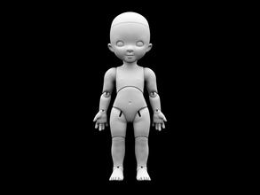 bjd oyuncak bebek 3d baskı Yazdır model yazdırılabilir balo topu çocuk bjdart bjdmaking oyuncaklar oyunlar mafsallı insanlar 3dprinting 3dprint 3d print model - Mito3D