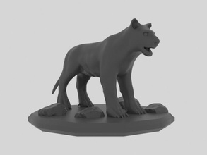 negro leopardo 3d impresión modelo in animales 3dexport animal salvaje fauna silvestre 3dprinter 3dprinted 3dprinting 3d print model - Mito3D