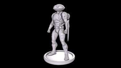preto manta 3d impressão modelo in homem 3dexport aquaman dc comics herói super stl file sla fdm 3d print model - Mito3D