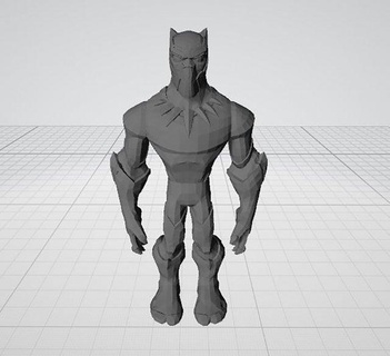 black panther hulk infinity man disney chibi marvel figurine figure body statue character miniatures figurines comic movie 3d print model - Mito3D