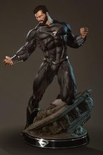 black superman dc comics league justice spiderman krypiton marvel ucm super man hero monster 3d print model diorama warrior woman 3d print model - Mito3D