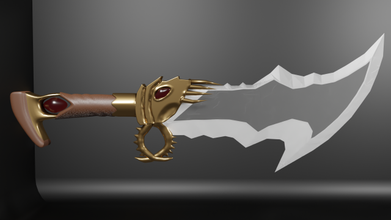blade of chaos free 3d model in melee 3dexport 3d print model - Mito3D
