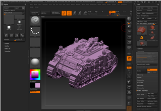 ciego fluer batalla warhammer40k warhammer40000 hermana tanque rinoceronte 3d print model - Mito3D