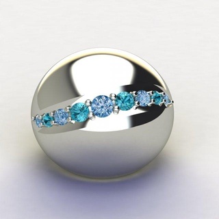 blob squillare anelli gioielleria gioiello diamante anello diamanti designer gioielli modernjewelry 3djewelry 3dmodel stampabili 3d print model - Mito3D