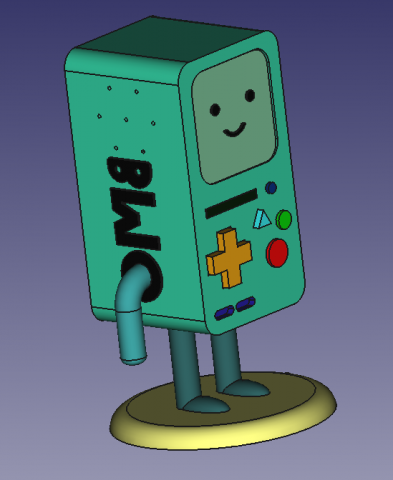 bmo avventura gratuito adventure time 3D print model - Mito3D