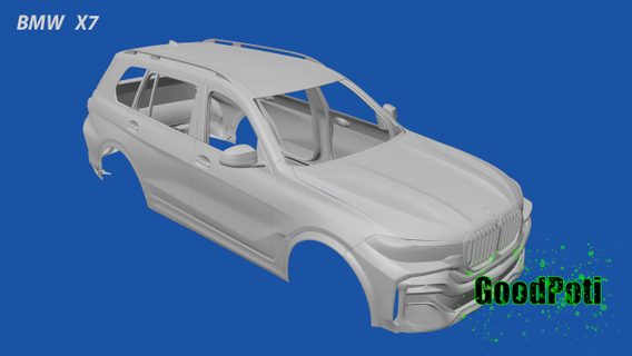 bmw-x7 automotive x7 3d model print 3ds stl fbx obj c4d game car toys 3d print model - Mito3D