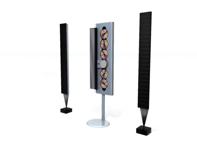 bo beosound 9000 3d modèle in 3dexport chaîne coup olufsen orateur conception ménage meubles cd joueur 3D print model - Mito3D