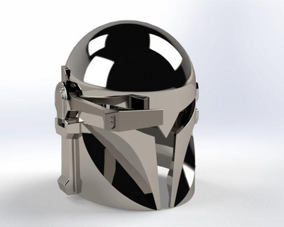 bo katan helmet fuul size print clothing 3d print model - Mito3D