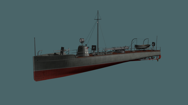 bateau 3d modèle in patrouille 3dexport 3D print model - Mito3D