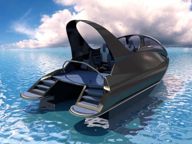 boat 3d model in speed boats 3dexport yacht ship motorboat modern scooter sea ocean travel sailboat sail touristic watercraft luxury offshore cruise vessel harbor sport 3D print model - Mito3D
