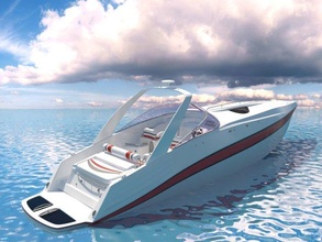 boat 3d model in speed boats 3dexport ship creativ yacht sea vehicle watercraft recreational dae future vehicles 3d print model - Mito3D
