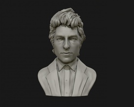 Beto Dylan 3d escultura Listo impresión modelo Arte retrato estatua mármol hombre Moda personas premio esculturas 3d print model - Mito3D