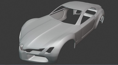 vücut araba mercedes benz 3d yazdır model in araç 3dexport 3dprint arabalar şase katı geometrik şekil spor dalları yarış oyun oyunlar 3d print model - Mito3D