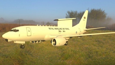 boeing 737 aewc 3d modello aeromobili aereo aews awacs militare cuneo lowpoly low poly 3d print model - Mito3D