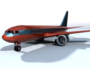 boeing 767 airplane 3d model in commercial 3dexport aircraft 757 200 300 jet plane flugzeug transport passenger airlines 3d print model - Mito3D