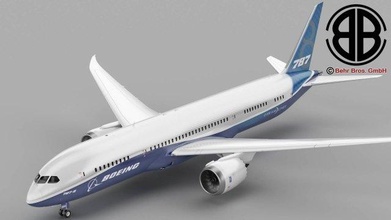 boeing 787-8 787 800 787-800 dreamliner airliner airplane civilian livery commercial flaps gear jet landing passenger plane turbine 3d print model - Mito3D