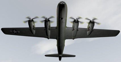 boeing b-29 superfortress 3d model in bomber 3dexport aircraft plane warplane military historic ww2 wwii american heavy 3d print model - Mito3D