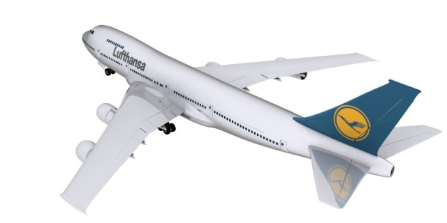 boeing lufthansa 3d modello in commerciale 3dexport aeromobili aereo linea jet struttura 3D print model - Mito3D