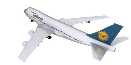 boeing lufthansa 3d model in ticari 3dexport uçak yolcu uçağı jet doku 3d print model - Mito3D