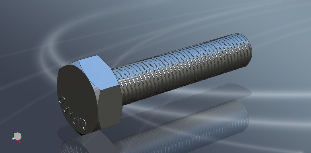 bolt free 3d print model in mechanical parts 3dexport fasteners 3D print model - Mito3D