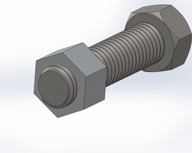 bolt nut engineering 3d print model - Mito3D