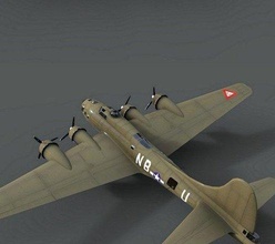 bomber flying aircraft 3d print model - Mito3D