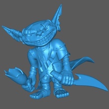 booger goblin rogue free 3d print model in board games 3dexport dnd thief goblinoid warhammer dungeons dragons 3d print model - Mito3D