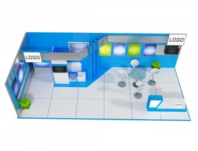 stand esposizione in piedi 26 3d modello mostra 3dexport mostre chiosco partizione pubblicità 3d print model - Mito3D