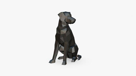 sınır Collie laboratuar karıştırmak hayvanlar Sanat hediye Yazdır düşük poli 3dprint hayvan dekor iç tasarım minyatürler heykel oyuncak karikatür çokgen Şirin 3d print model - Mito3D
