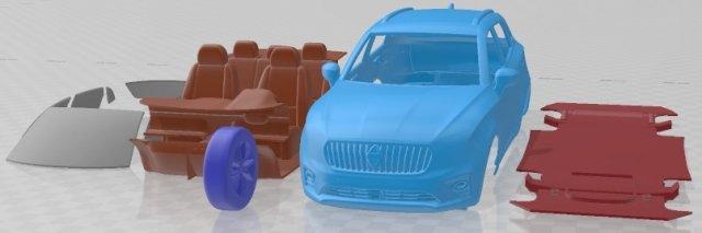 borgward bx3 2020 imprimable voiture automobile fente scalextric tamiya rc miniz loisir micro moulé pression 3d print model - Mito3D