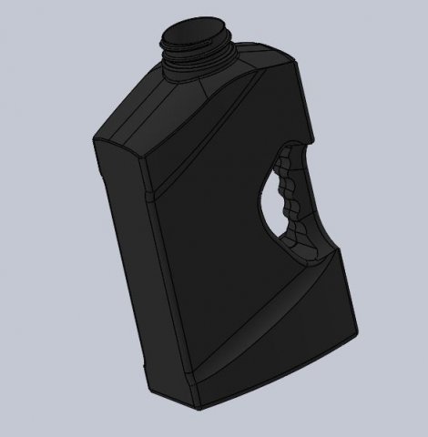 bottle 3d printed model softener solidworks liquid shampoo 3D print model - Mito3D