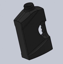 botella 3d impreso modelo suavizante solido líquido champú 3d print model - Mito3D