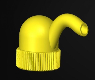 Flasche Deckel Flaschenverschluss Trichter 3d print model - Mito3D