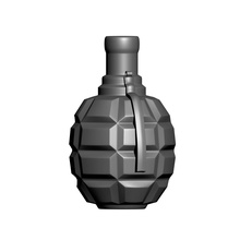 bottle pomegranate grenade 3d printer 3d print model - Mito3D