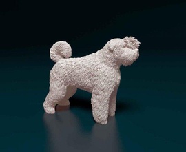 bouvier des flandres 2 buvier dog animal stl obj printready 3d print model - Mito3D