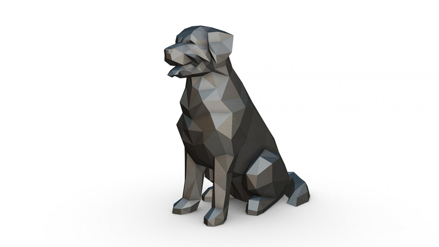 bovaro del bernese 3d print model in animals 3dexport art lowpoly 3dprint animal decor figurine interior miniatures sculpture statue toy dog bouvier bernois mountain 3D print model - Mito3D