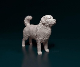 bovaro del bernese 3d print model in figurines 3dexport stl obj dog animal printready 3d print model - Mito3D
