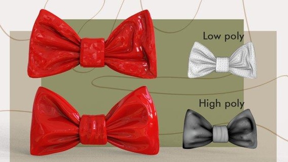 bow tie clothing accessory bowtie butterfly elegant classic formalwear costume ribbon xmas christmas wrapping hanging package fabric valentine tied packaging fashion 3d print model - Mito3D