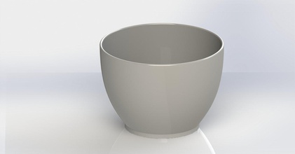 bowl kitchen food 3d 3d print model - Mito3D
