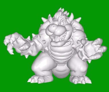 bowser monsters & creatures 3d print model - Mito3D